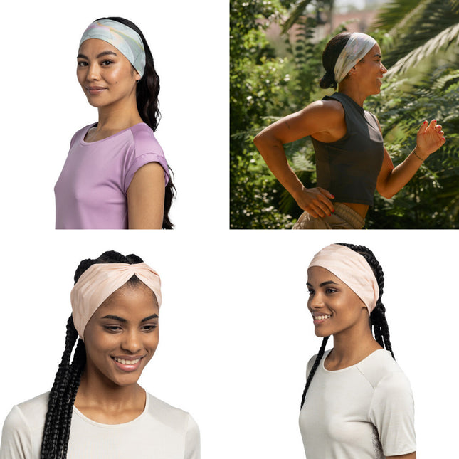 The Original BUFF® CoolNet UV® Ellipse Headband - Solid Poppy