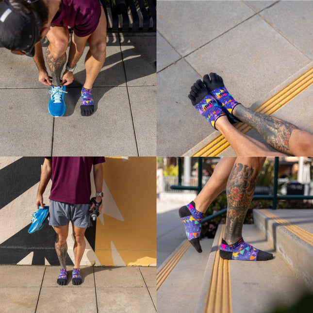 Injinji Unisex Spectrum Run Light-Weight No Show