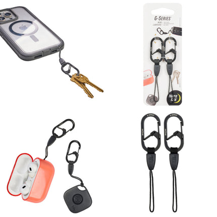 Nite Ize G-Series® Mini Lanyard - Pack of 2 - Black