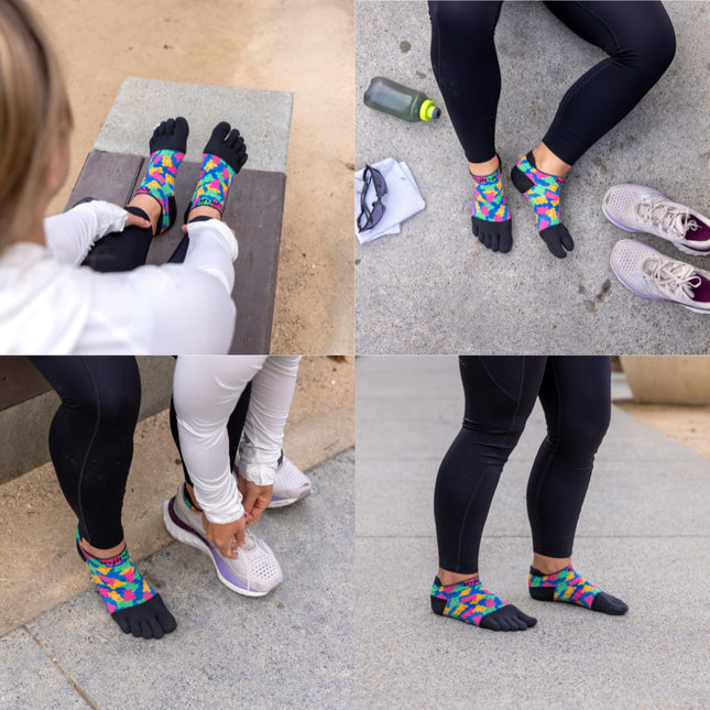 Injinji Womens Spectrum Run Light-Weight No Show