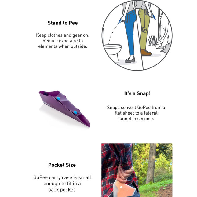 Humangear GoPee Premium Stand-To-Pee Device - Autumn Orange