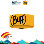 The Original BUFF® CoolNet UV® Wide Headband - Logo Yellow