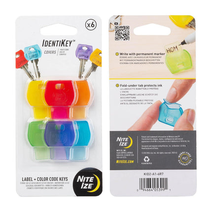 Nite Ize IdentiKey Covers - 6 Pack - Assorted