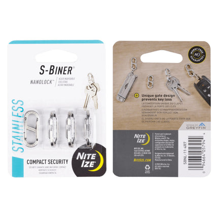 Nite Ize S-Biner® NanoLock™ - 4 Pack