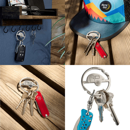 Nite Ize Medallion™ Teardrop Camper Key Carabiner
