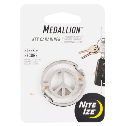 Nite Ize Medallion™ Peace Sign Key Carabiner