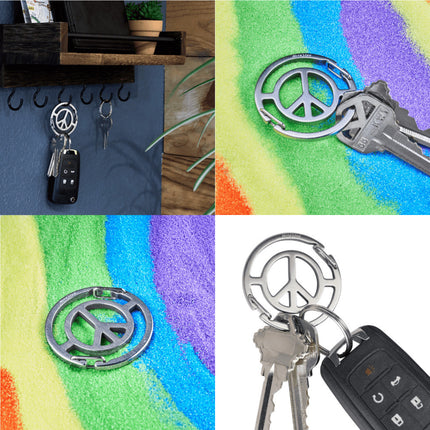 Nite Ize Medallion™ Peace Sign Key Carabiner