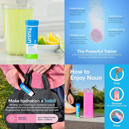Nuun Hydration Electrolyte Tablets - Sport Hydration - Box of 8