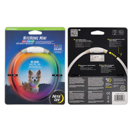 Nite Ize NiteHowl® Mini Rechargeable LED Safety Necklace - Disc-O Select™